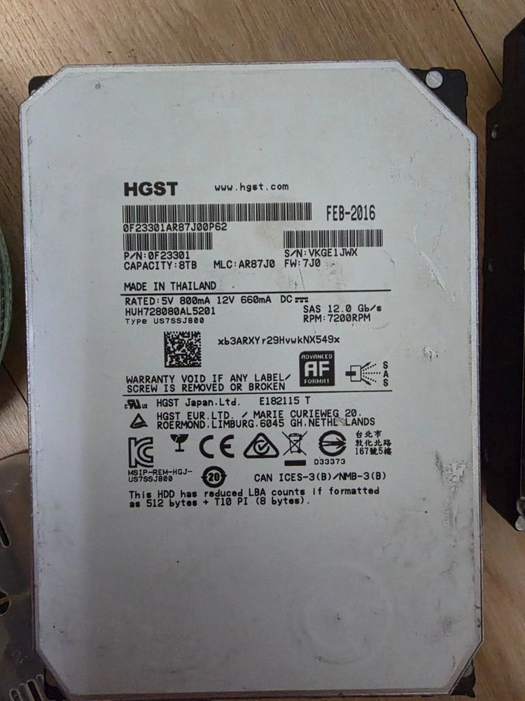 sata sas 하드디스크 hdd 4tb 6tb 8tb 10tb 판매합니다 이미지