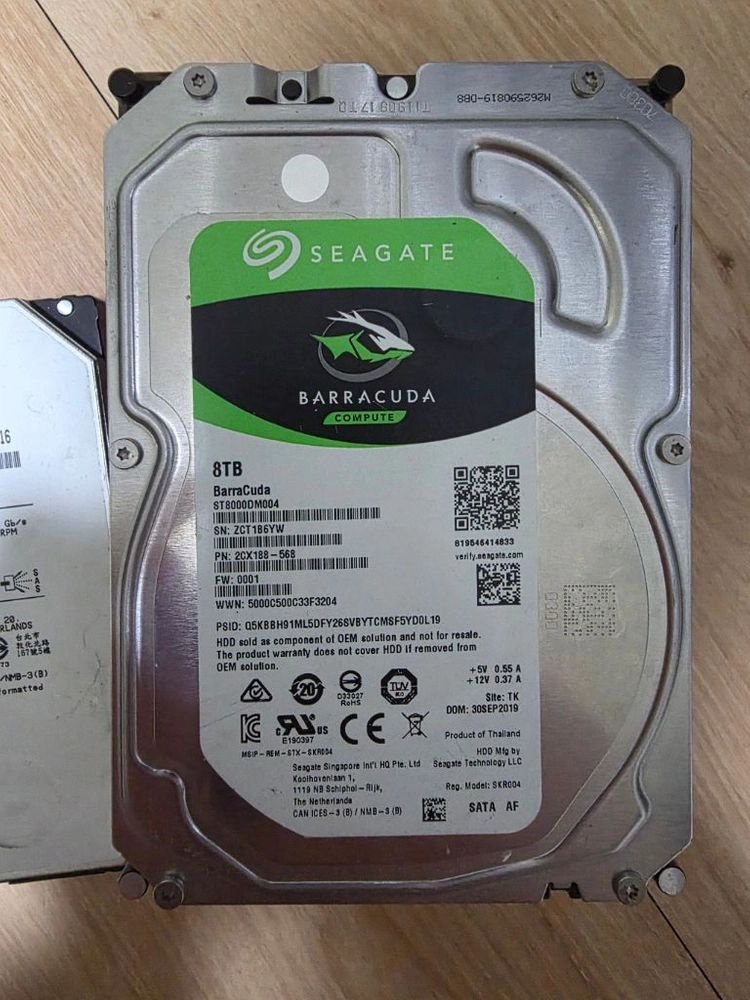 sata sas 하드디스크 hdd 4tb 6tb 8tb 10tb 판매합니다 이미지