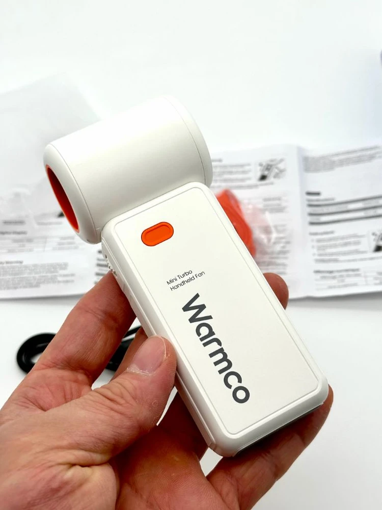 새상품 Warmco H1 15000RPM 100단 터보 휴대용 선풍기 5000mAh 화이트 이미지