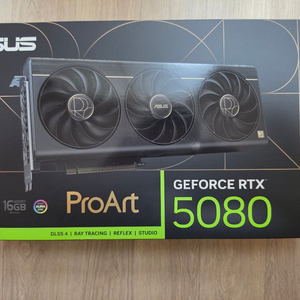 [미개봉]ASUS ProArt 지포스 RTX 5080 OC D7 16GB 프로아트 이미지