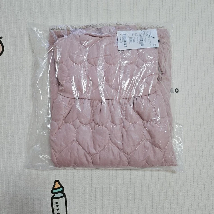 새제품/ 치크 하트 퀼팅 원피스 #140 이미지