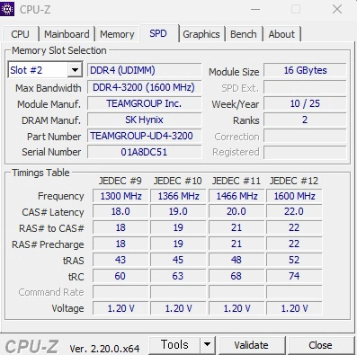 팀그룹 ddr4 16gb 3200 2장 이미지