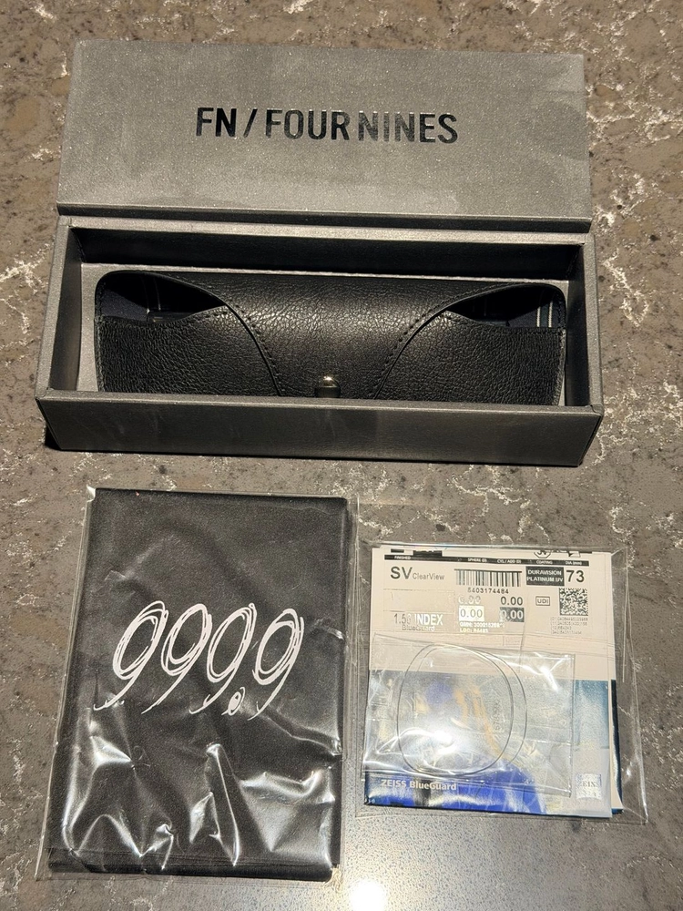 FN-0146 포나인즈 아넬 안경 46사이즈 블랙 이미지