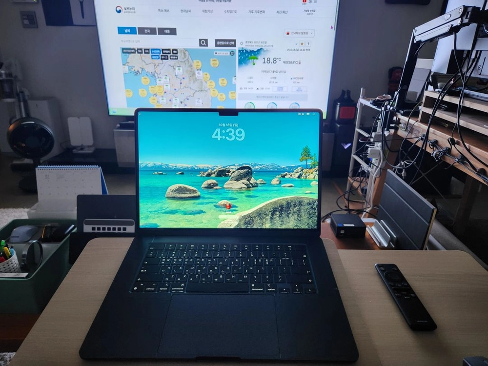 맥북에어15 M2 16GB/256GB 사이클10 팝니다. 이미지