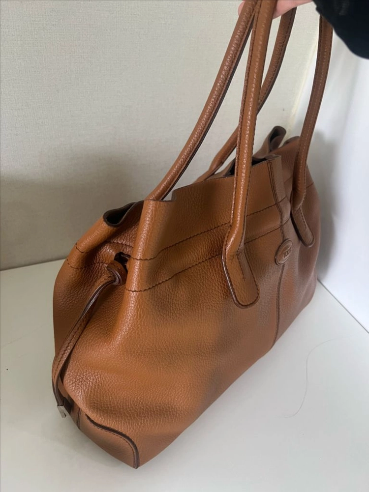 Tods 토즈 가죽 토트백 브라운 이미지