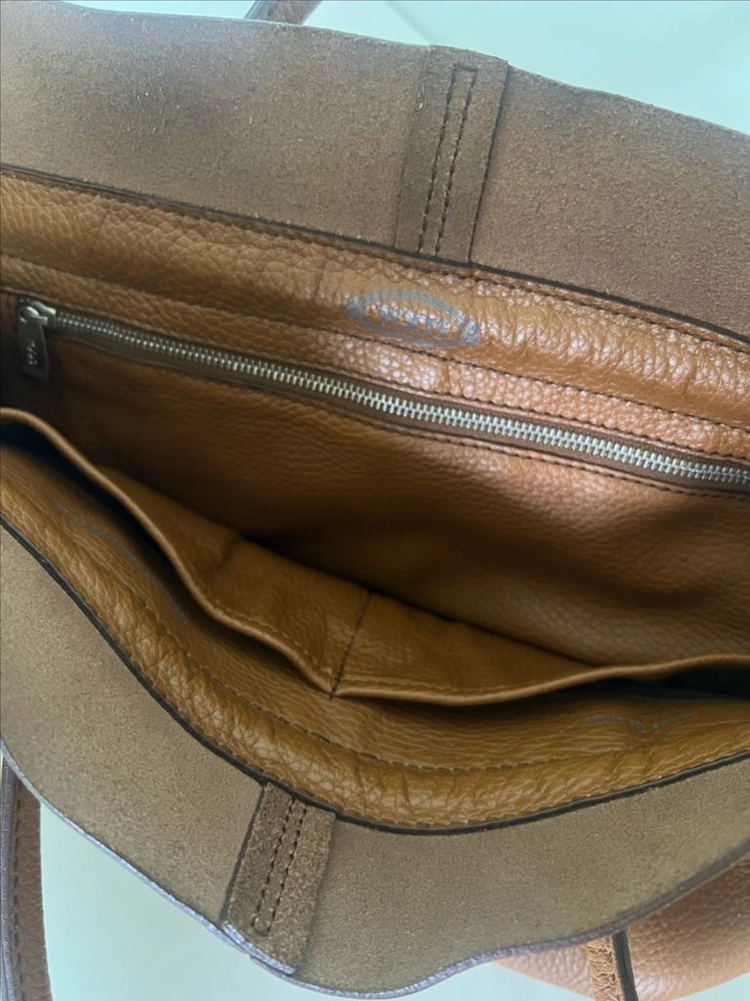 Tods 토즈 가죽 토트백 브라운 이미지