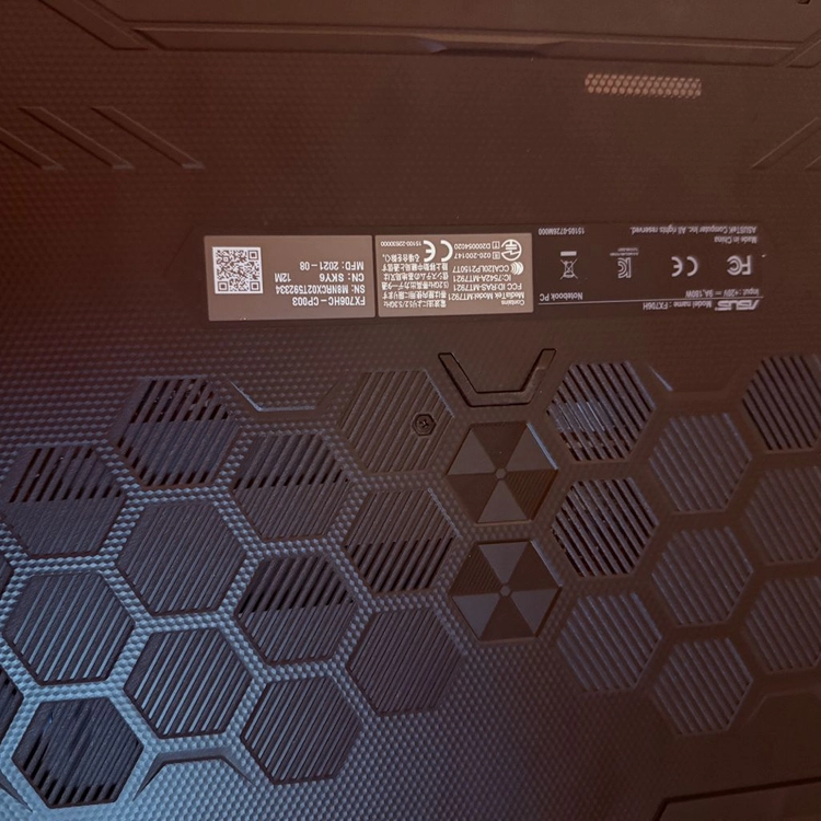 ASUS TUF 게이밍 노트북 17인치 (i5/RTX3050/144Hz) 팔아요 이미지