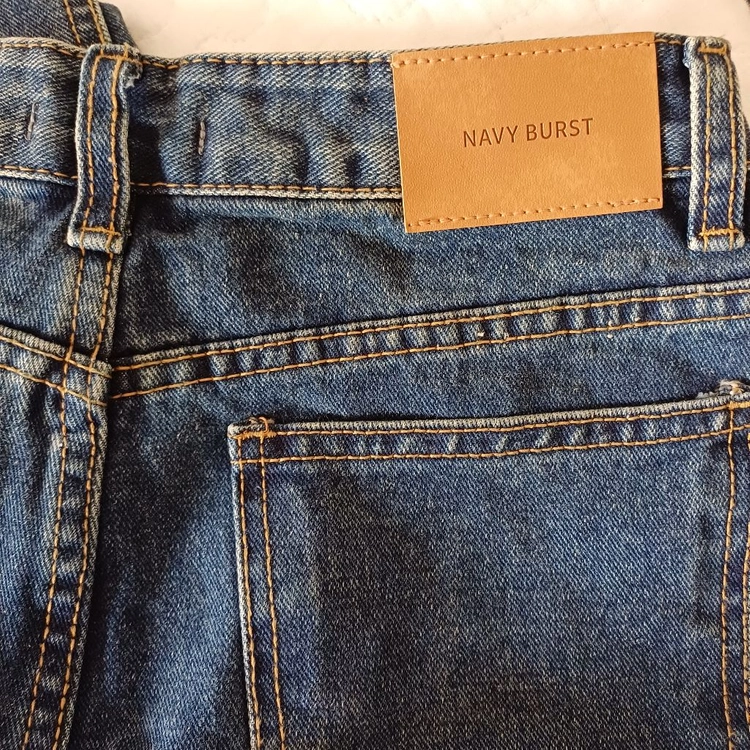 (미착용) NAVY BURST 와이드 데님팬츠 M 이미지
