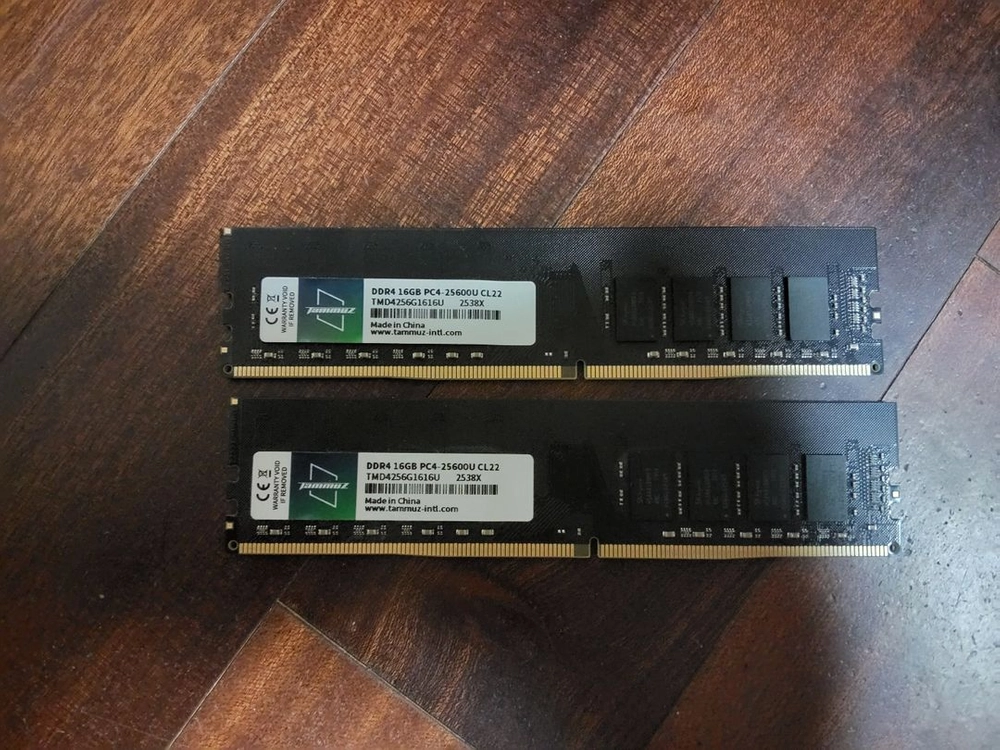 타무즈 DDR4 PC4-25600 CL22 3200Mhz 32GB(16GBX2) 이미지