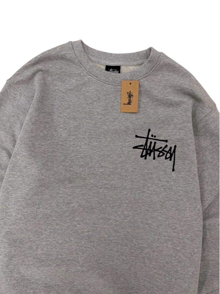 stussy스투시 베이식 크루넥 맨투맨 새상품 (M/그레이) 이미지