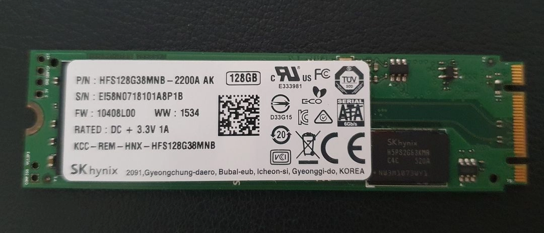 SK하이닉스 M.2 sata ssd 양면 128gb 이미지