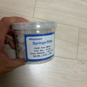 whatman syringe PVDF filter 0.2um 이미지