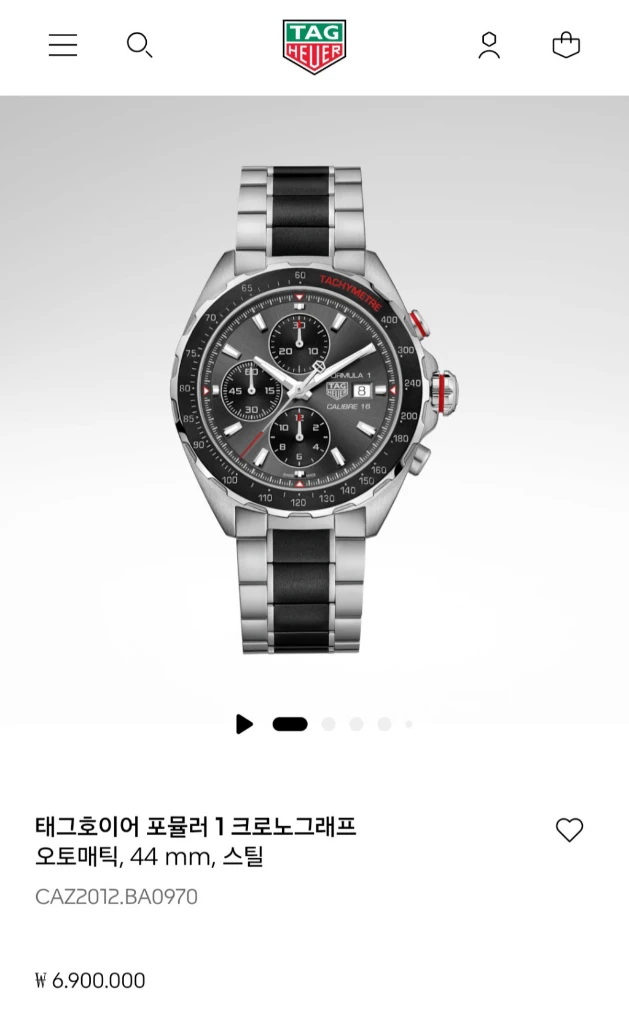 태그호이어 포뮬러1 크로노그래프 칼리버 16 CAZ2012(2018년식) 이미지