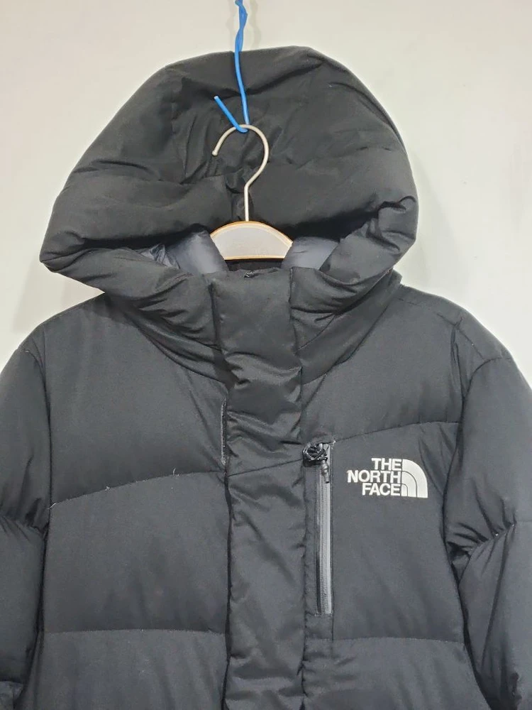 (S) 노스페이스 거위털 롱패딩 점퍼 블랙 후드 다운코트 이미지