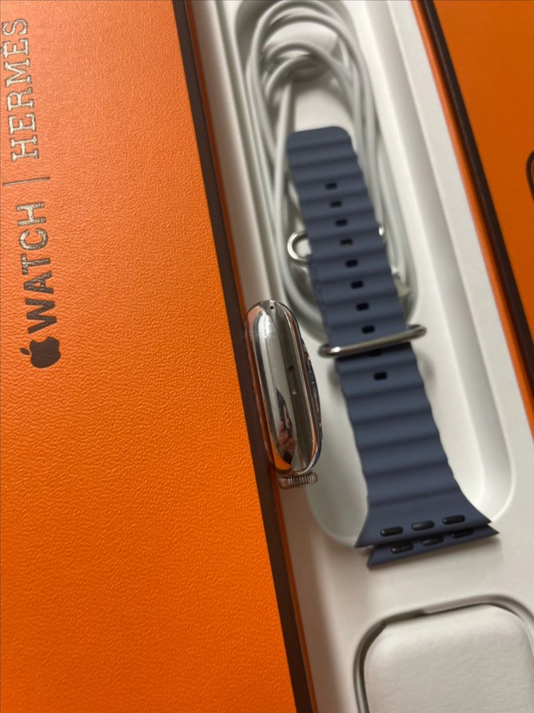 애플워치8에르메스 41mm 실버 애플케어+ 이미지