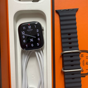 애플워치11에르메스 46mm 실버 S급 이미지