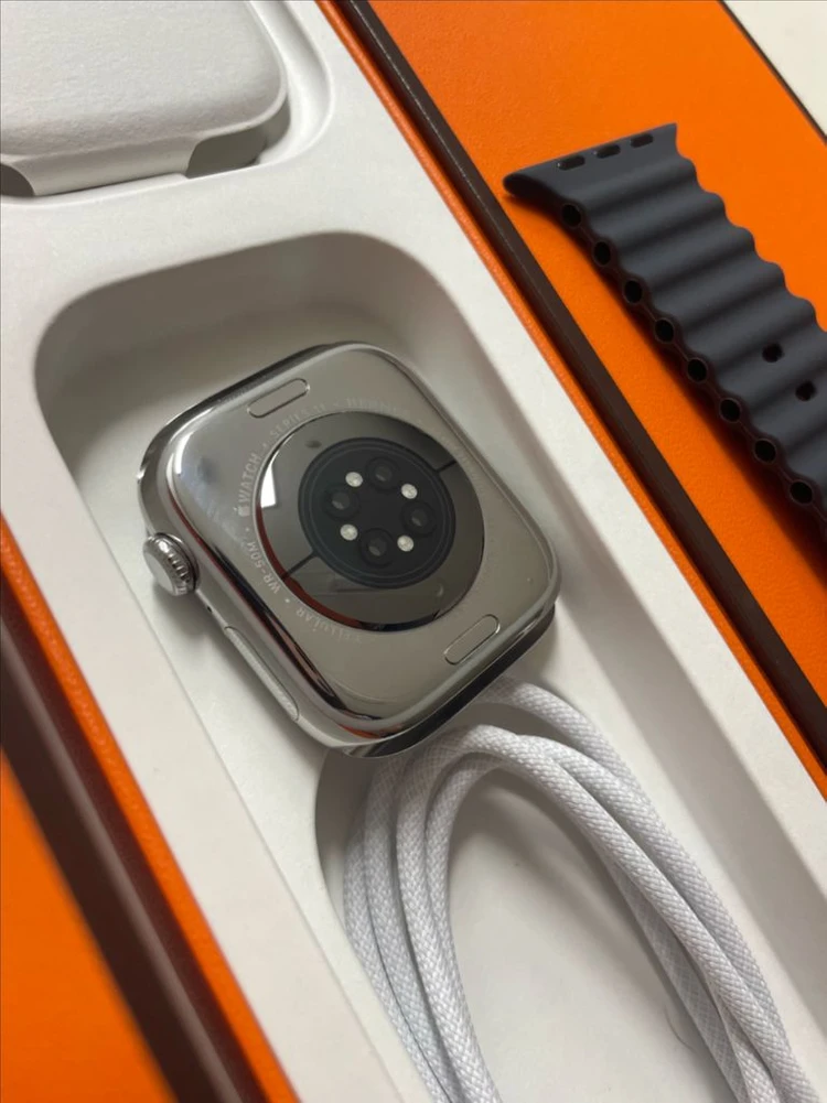 애플워치11에르메스 46mm 실버 S급 이미지