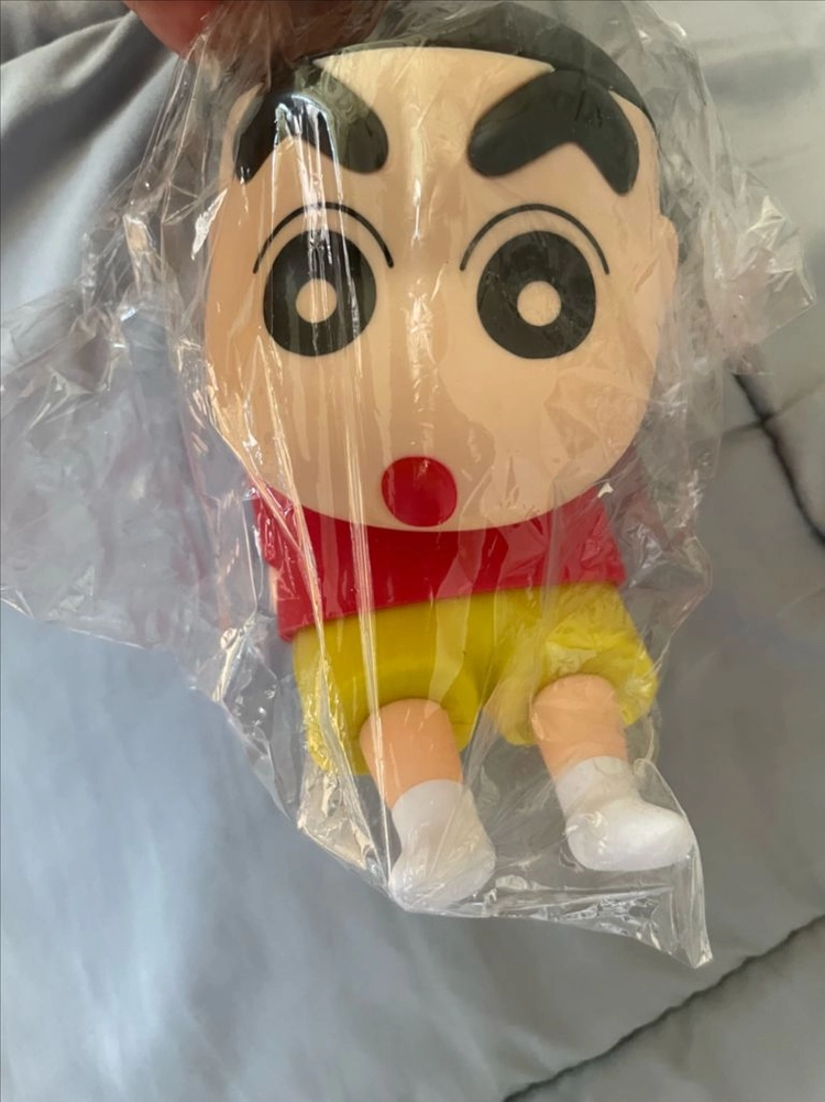 짱구 태엽 토이 새상품+짱구 거치대+키링 이미지