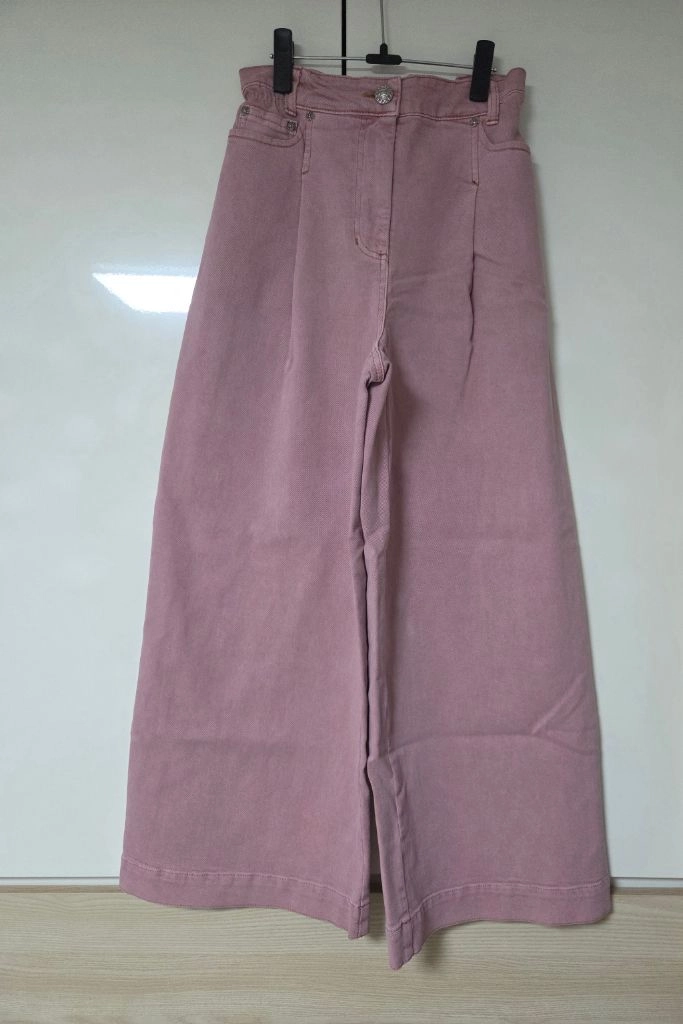 마인 원턱 와이드 데님 팬츠 스모크핑크 44 랑방 타임 더캐시미어 시스템 오브제 sjsj 이미지