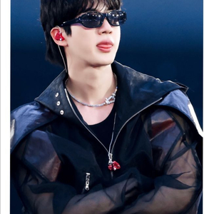 bts진 한소희 선글라스 르모크 미떼 블랙 이미지