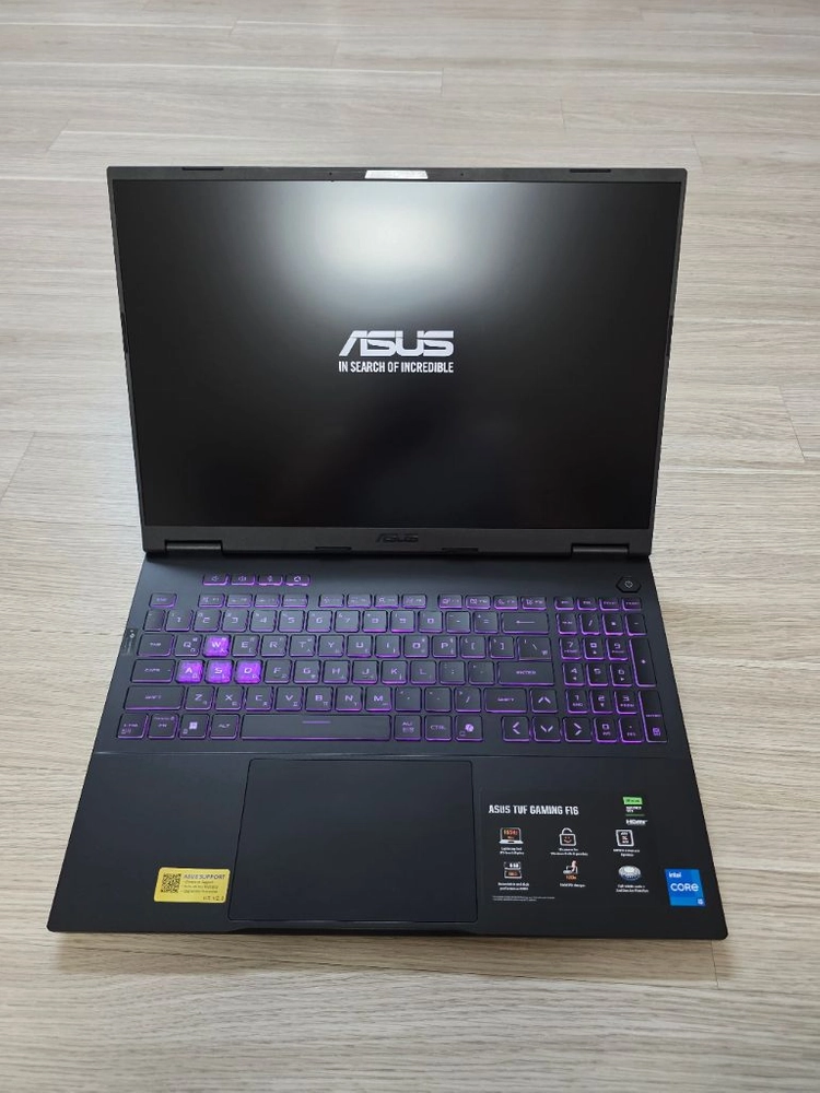 신품급 ASUS TUF F16 게이밍 노트북 i5 14세대 16램 RTX5050 SSD 512GB 이미지