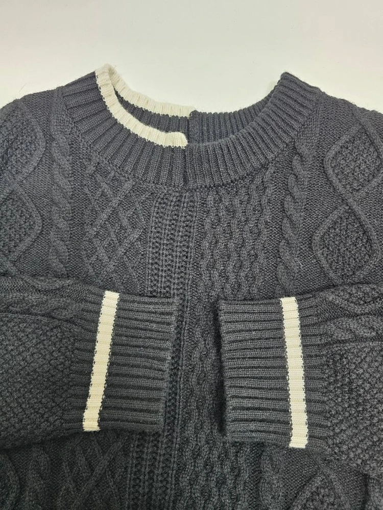 쥬시쥬디 23FW 꽈배기 울 니트 맥시 롱원피스 / 여 85 블랙 이미지