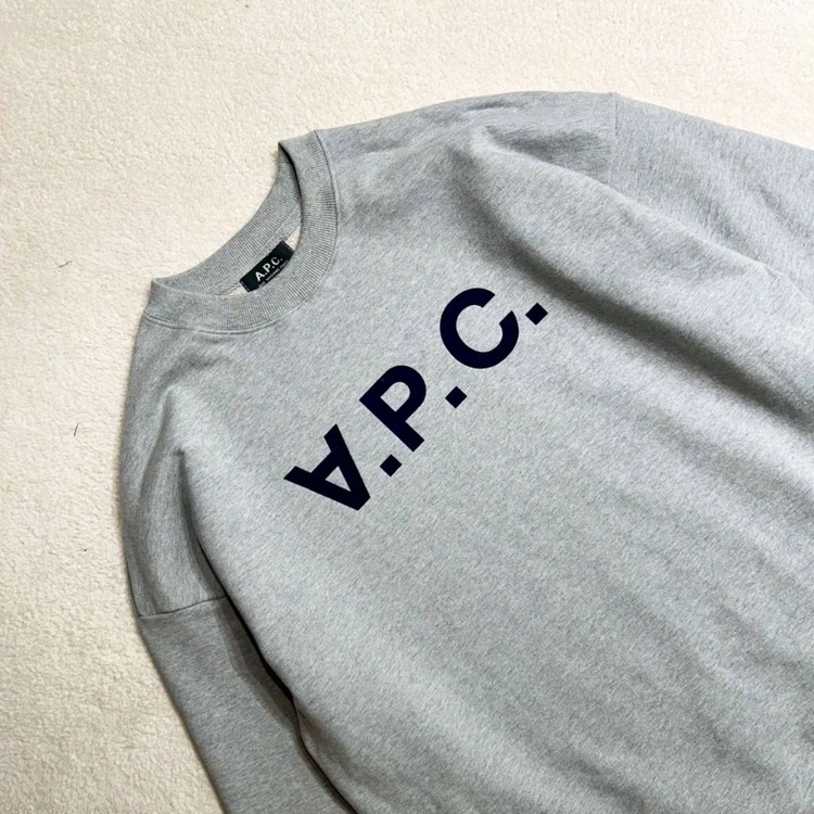아페쎄 VPC 벨벳 로고 맨투맨 이미지