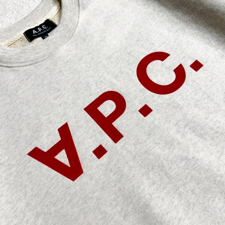 아페쎄 VPC 벨벳 로고 맨투맨 이미지