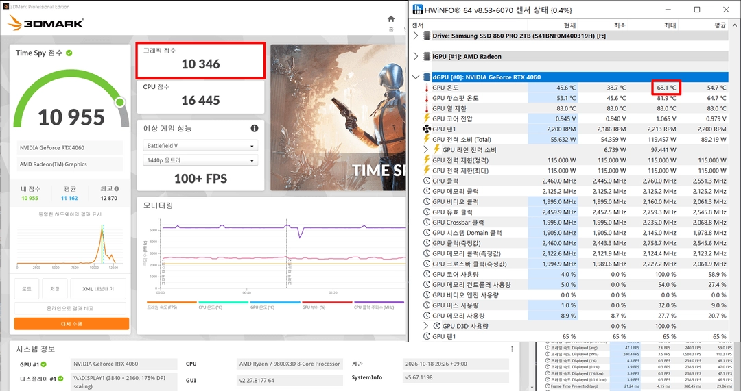 보증28년3월) 만리 RTX 4060 대원CTS 정품 팝니다 이미지