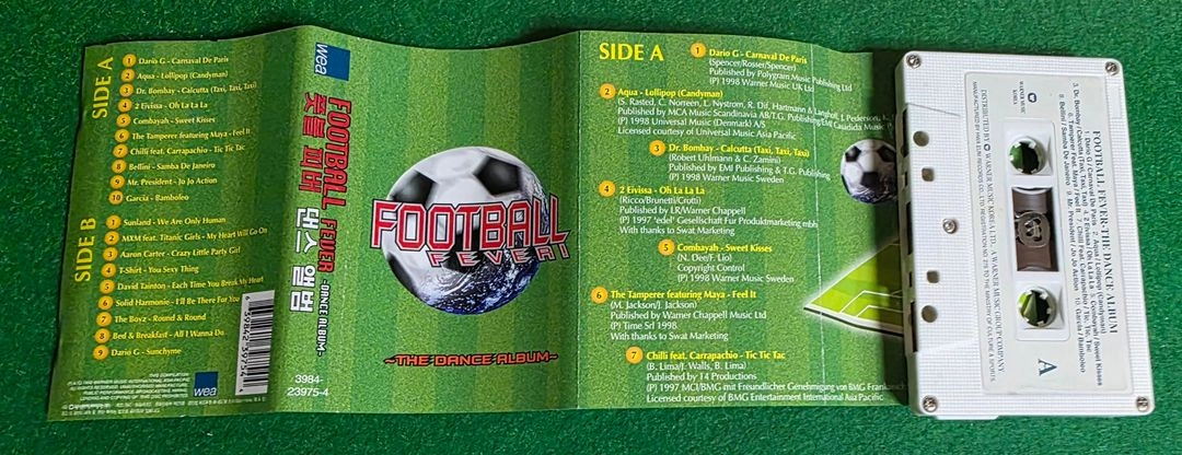 1998년 월드컵 앨범 Football Fever 앨범 판매합니다. 이미지