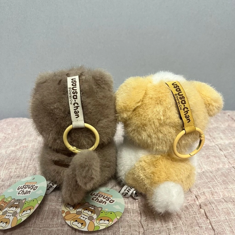 동물코스튬 우소우소짱 강아지, 고양이 12cm 키링 2개일괄 이미지