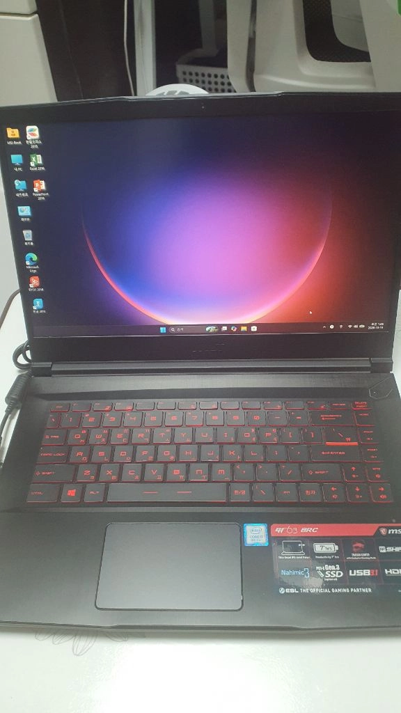 msi 게이밍 노트북.i7.gtx1050.새배터리.새거컨디션 이미지