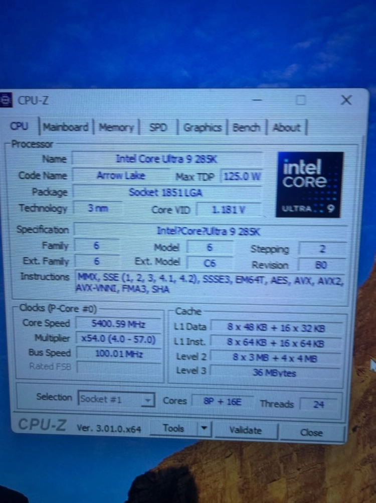 285k 반본체 판매합니다.램 128GB 국내 정품 이미지
