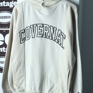 (M-XL) 커버낫 후드티셔츠 빅로고 리버스 콜라쥬 이미지