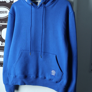(L-XL) 고스트 리퍼블릭 후드티셔츠 블루 기모 이미지