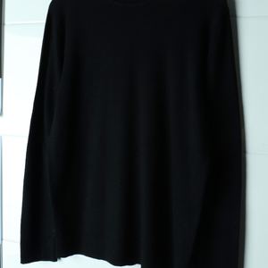 (L-XL) 바쏘옴므 니트 목폴라 캐시미어 블랙 이미지