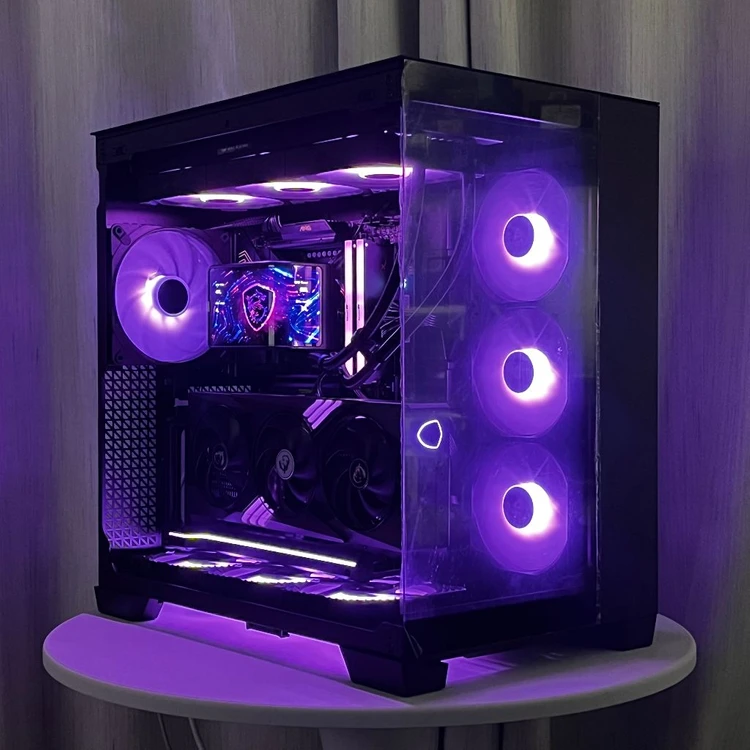9800X3D 5080 MSI 게이밍 트리오 고사앙 게이밍 컴퓨터 이미지