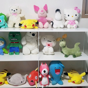 일괄)인형 피카츄 마지용 포로리 흰둥이 키티 피글렛 무민 등 이미지