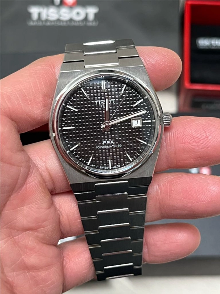 티쏘 PRX40mm 검판 풀박스+정품 러버밴드 이미지