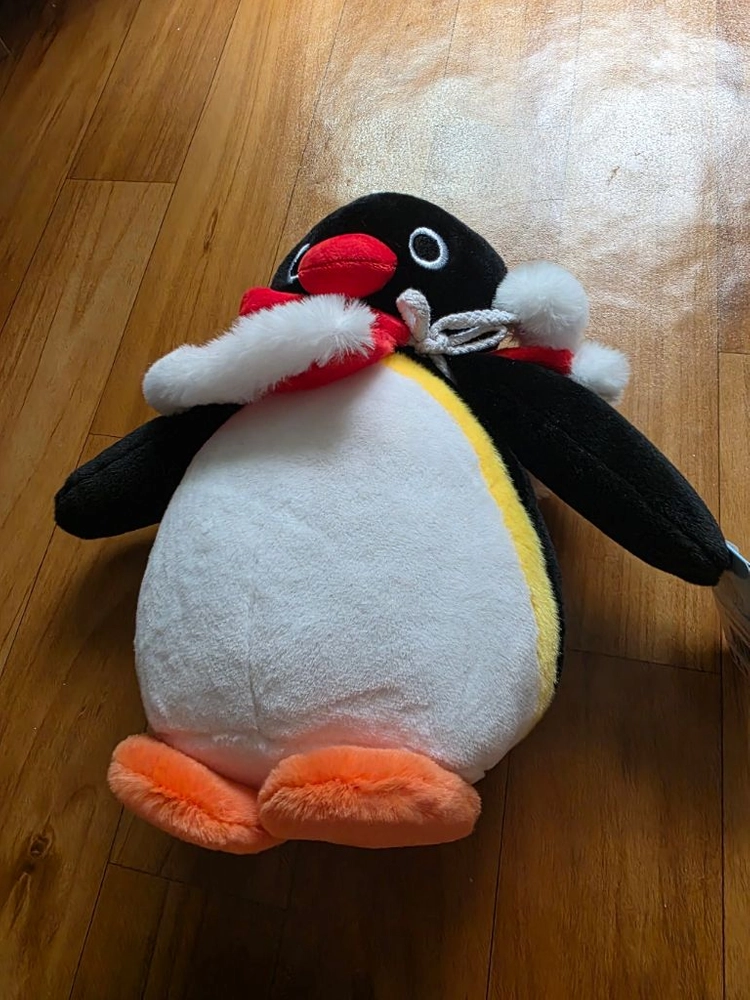 핑구 산타 망토 펭귄 인형 이미지