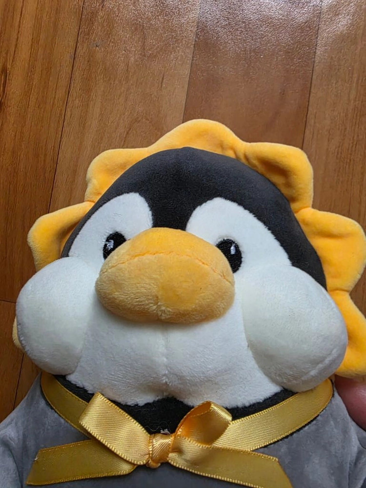 노란 리본 해바라기 펭귄 인형 이미지