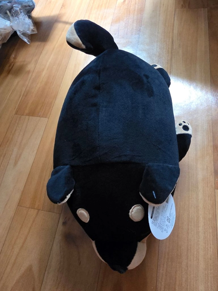 검정 시바견 강아지 봉제인형 이미지