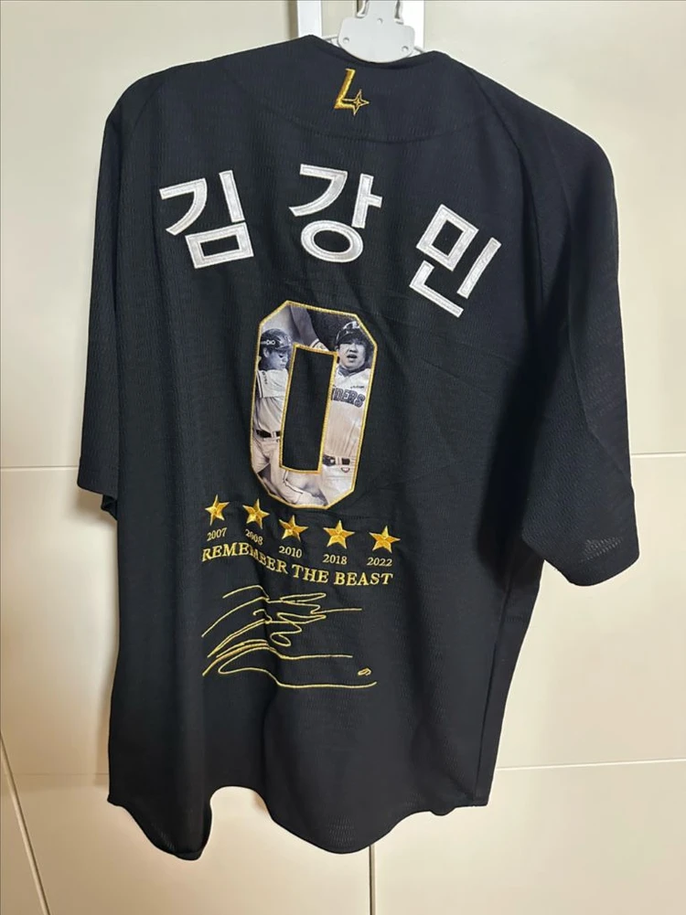 택O 실착X 김강민 은퇴식 유니폼 110사이즈 XL SSG랜더스 SK와이번스 이미지