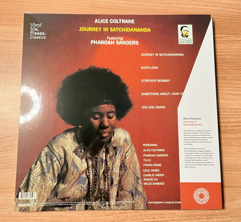 앨리스 콜트레인 Journey in Satchidananda LP Vinyl 이미지