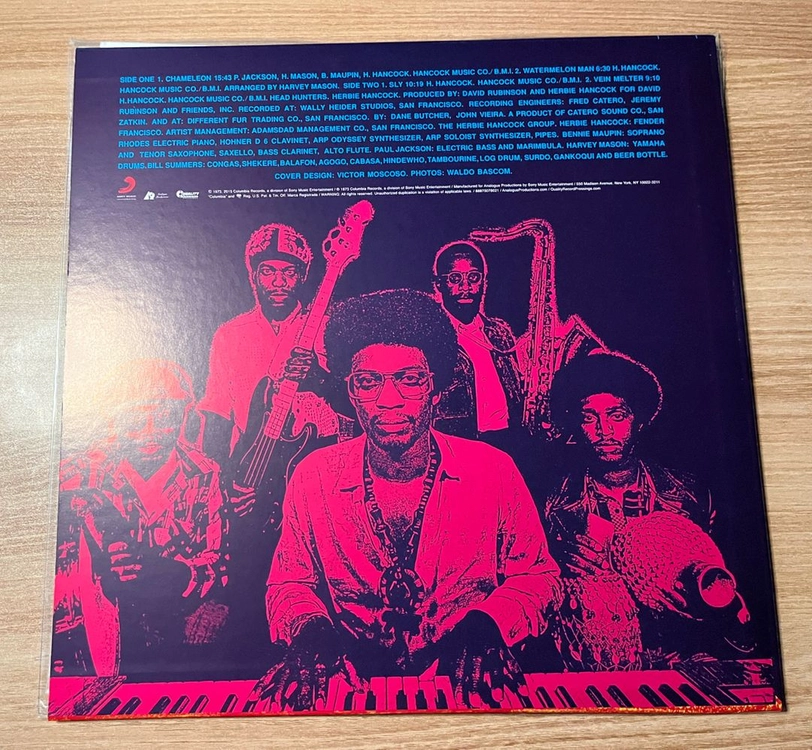 허비 핸콕 행콕 Herbie Hancock Head Hunters LP Vinyl 이미지