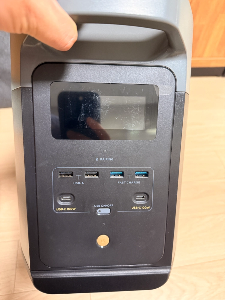 에코플로우 DELTA 2 + 정품 220W 양면 태양광 패널 풀세트 (실사용 1~2회) 이미지