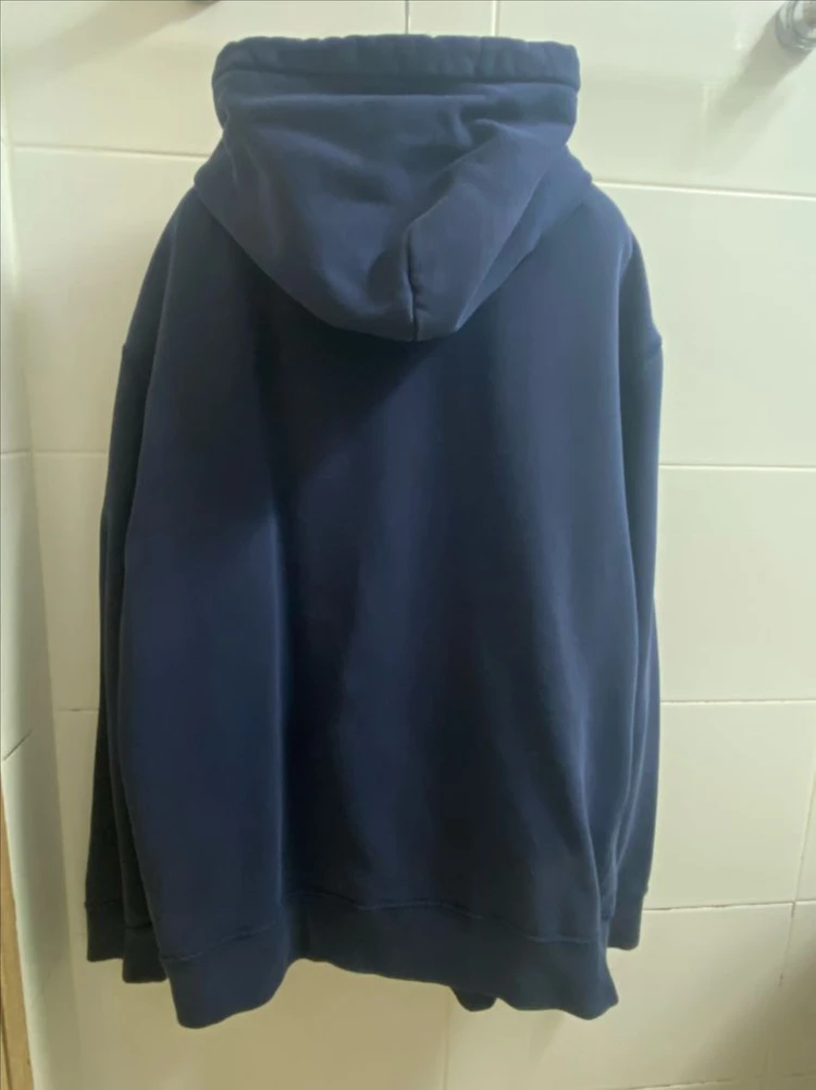 남성 폴로 풀집업 기모 후드 네이비 XL 큐알인증 가능 플리스 풀 지퍼 후디 자켓 Polo Ralph Lauren 이미지