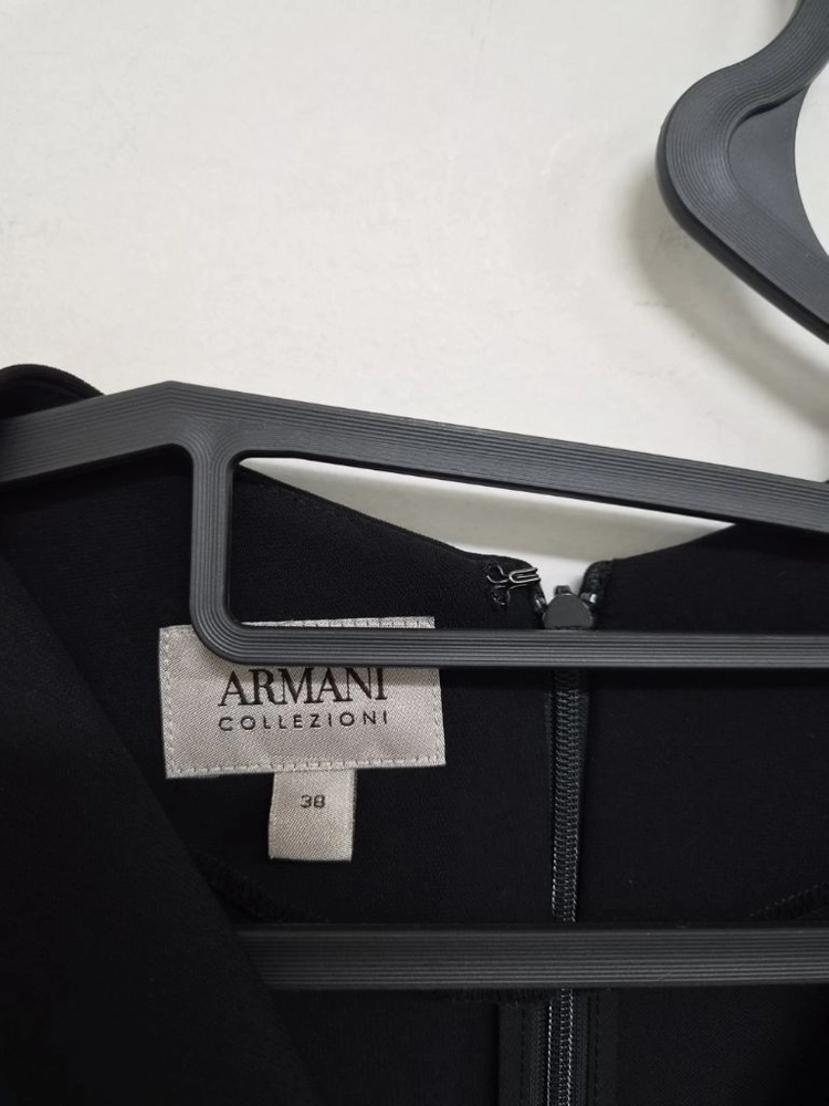 아르마니 꼴레지오니 ARMANI 블랙 테일러드 카라 원피스 38 국내정품 이미지