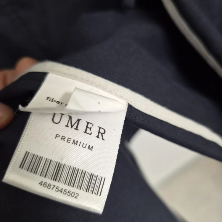 유메르(UMER) 후드 맥시 트렌치 코트 (다크 네이비 / Free) 이미지