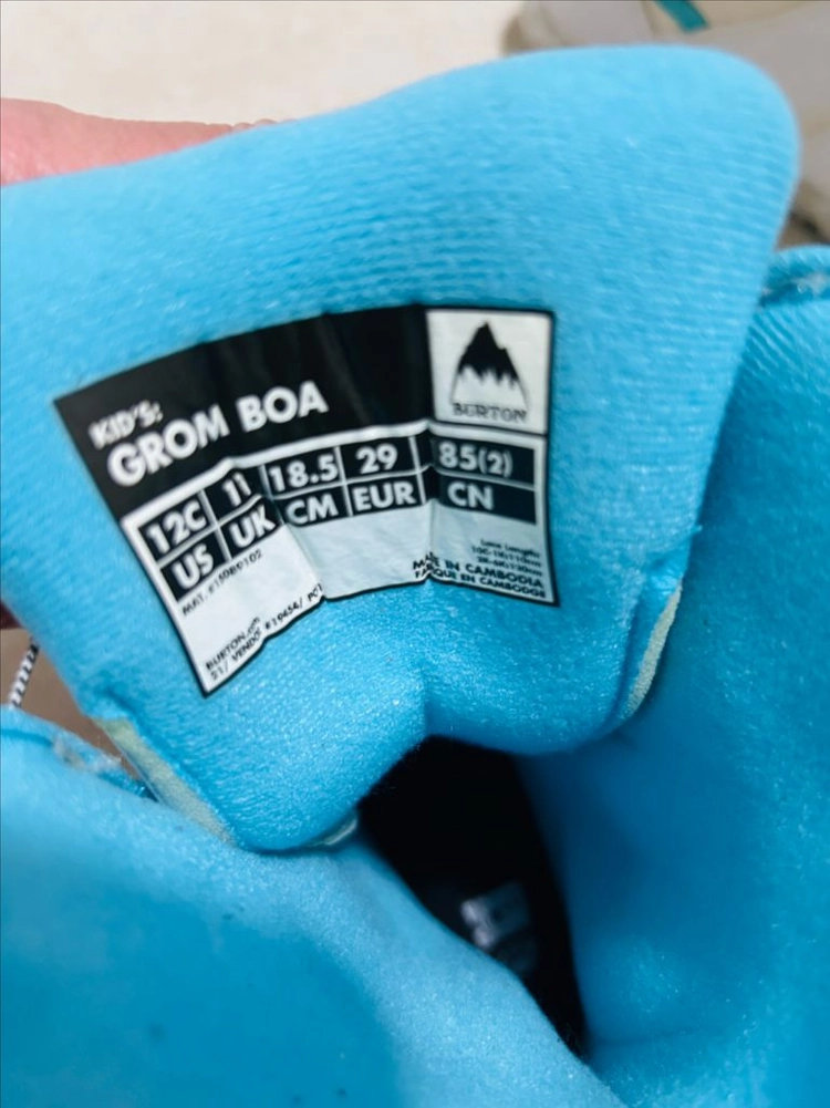 버튼 키즈 스노우보드 부츠 GROM BOA 185 이미지
